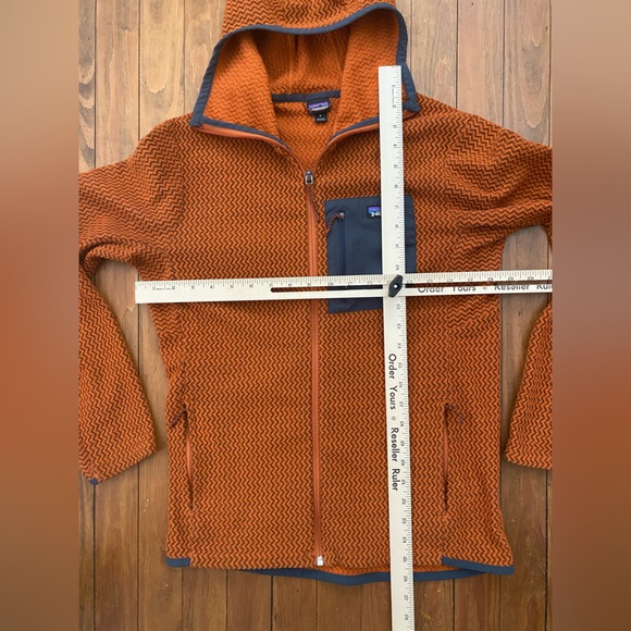 Patagonia Mens R1 Air Hoody Small Burnished Red Full Zip Fleece Jacket - Picture 4 of 5